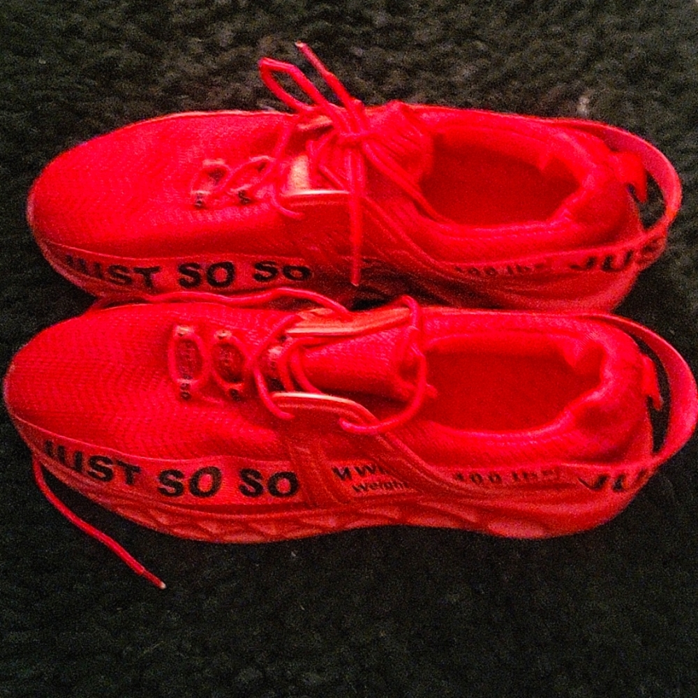 Red Just So So Running Sneakers Women's EURO 43 (10-11)